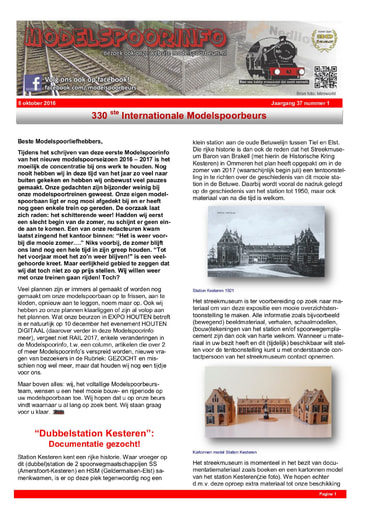 Modelspoorinfo Jaargang 37 nummer 1