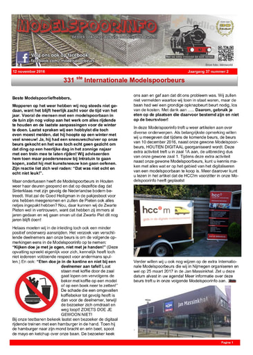 Modelspoorinfo Jaargang 37 nummer 2